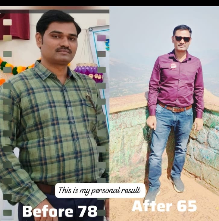 Ankita's Client before and after transformation